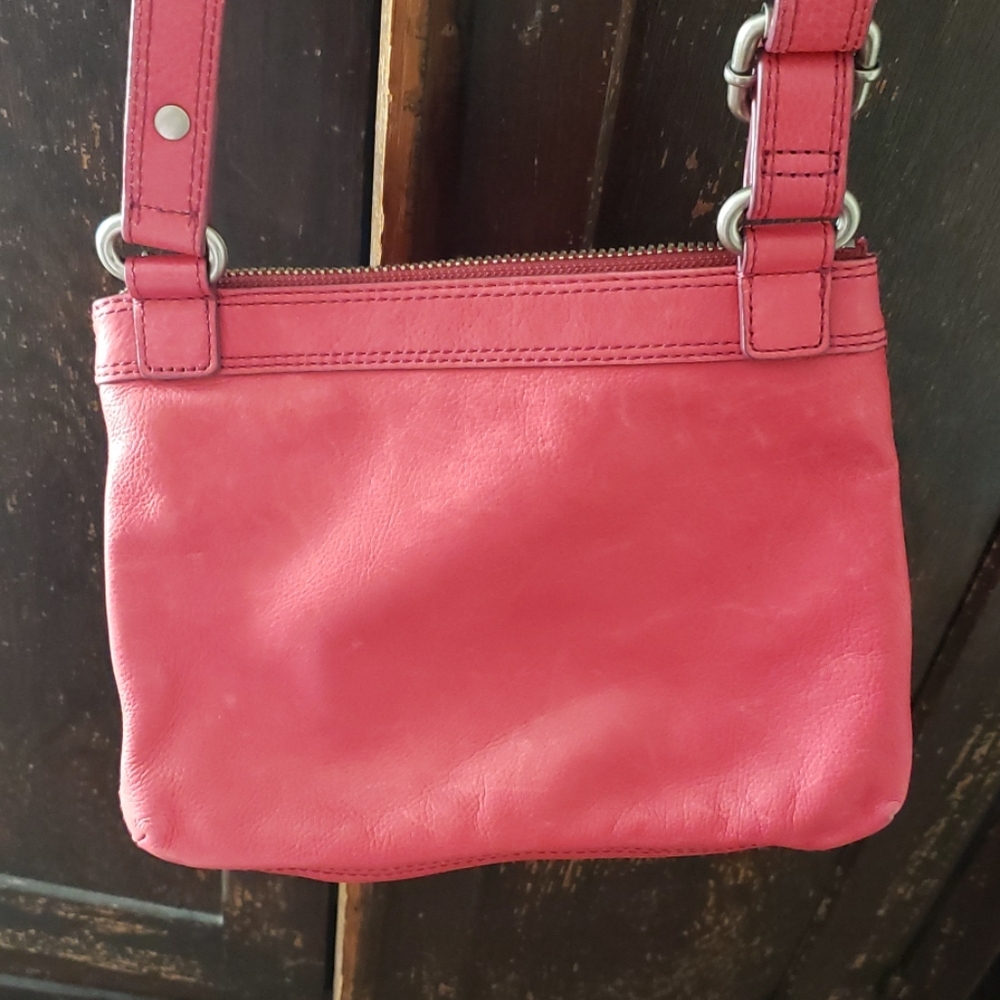 Pink fossil Marlow crossbody purse - Picture 7 of 8